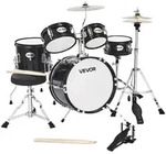 VEVOR Schlagzeug Set, 5-teilig, inkl. 35,6 cm Basstrommel, 20,3 cm Snare, 15,2...