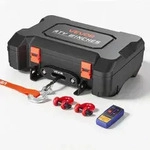 VEVOR Elektrische Seilwinde 12V, Mobile Seilwinde mit 2041kg Tragkraft &