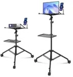 VEVOR Projektorst&auml;nder mit R&auml;dern Laptopst&auml;nder-Stativ, h&ouml;henverstellbar...