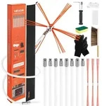 VEVOR Ofenrohrb&uuml;rste-Set, 8 m max. L&auml;nge, Schornsteinb&uuml;rsten,