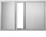 VEVOR Grill-Zugangst&uuml;r, 914 x 610 mm, Doppelte Au&szlig;enk&uuml;chent&uuml;r,...