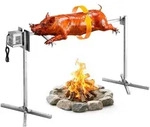 VEVOR Spanferkelgrill Lammgrill Spie&szlig;bratengrill 1321 mm Rotisserie-Grill AC...