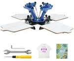 VEVOR 360&deg; Drehbarer Siebdruck 54 x 45 cm Siebdruck-Ausr&uuml;stung T-Shirt...