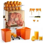 VEVOR Gewerbliche Orangenpresse Elektrische Zitruspresse 120 W Edelstahl,...
