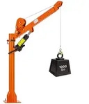 VEVOR Pickup Kran mit 453,6kg Tragkraft, Manueller Ladekran Inkl. Handwinde & 8t