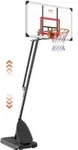 VEVOR Basketballkorb Outdoor Basketballkorb mit St&auml;nder 232&ndash;305 cm