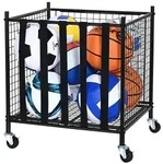VEVOR Ballwagen Rollwagen 507 x 500 x 545 mm Sportb&auml;llen, Abschlie&szlig;barer