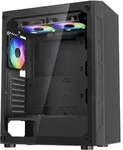 VEVOR PC-Gaming-Geh&auml;use, Mid-Tower, geh&auml;rtetes Glaspanel mit hohem Luftstrom,
