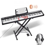 VEVOR Digitales Klavier mit 88 Tasten, halbgewichtete Tasten, Klavierset mit