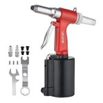 VEVOR Druckluft Nietmutternzange Set mit 4 Nasenst&uuml;cken 2,4/3,2/4,0/4,8mm,