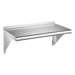 VEVOR Wandregal 305 x 610 mm K&uuml;chenregal aus Edelstahl 430 Schweberegal f&uuml;r