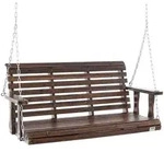 VEVOR Hollywoodschaukel Zedernholz, 1370x710x600mm, Terrassenschaukel f&uuml;r Hof...