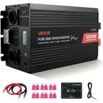 VEVOR 3500 W Wechselrichter, 12 V DC auf 230 V AC, reiner Sinus-Wechselrichter,