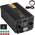 VEVOR Wechselrichter mit reiner Sinuswelle, 3000 Watt, DC 24 V auf AC 230 V,