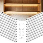 VEVOR LED Profil 20er-Pack 1 m, Eloxierte Aluminiumprofile mit Milchiger Abdeckung,