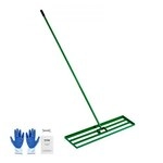VEVOR Rasen Nivellierrechen 1215x252 mm, Rasenrakel mit 198 cm Langem...