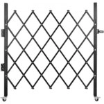 VEVOR Einzelnes Faltbares Sicherheitstor,170 &times; 131 cm(W &times; H) Faltt&uuml;rtor,