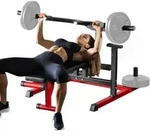 VEVOR Brustpresse, 204 kg belastbares Bankdr&uuml;ckset, verstellbare flache Schr&auml;gbank