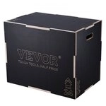 VEVOR 3-in-1-Plyometrische Sprungbox 30/24/20-Zoll-Plyobox, Sprungkasten...