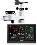 VEVOR 5-in-1-Wetterstation, 7,5-Zoll-Display, solarbetriebener Au&szlig;ensensor,