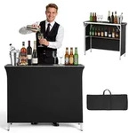 VEVOR Messetheke Klappbar, 1100x385x885 mm, Empfangstheke mit Tragetasche,