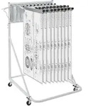 VEVOR Mobiles Blaupausen-Aufbewahrungsregal, Planhalter mit 12...