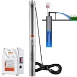 VEVOR Tiefbrunnen-Tauchpumpe, 1500 W, 230 V, 50 Hz, 9,8 m3/h, 108 m...