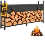 VEVOR Kaminholzregal 1/2 Cord Brennholzregal Feuerholzregal 2440x355x1230mm,...