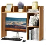 VEVOR Schreibtisch B&uuml;cherregal 2-stufiger Organizer (94,5 x 24,1 x 73,4 cm)