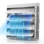 VEVOR 413 mm Abluftventilator mit Lamellen Industrie Wandventilator 72 W,...