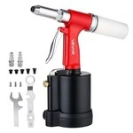 VEVOR Druckluft Nietmutternzange Set mit Nasenst&uuml;cken 2,4/3,2/4,0/4,8/6,4mm,