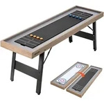 VEVOR Shuffleboard-Tisch 2,1 m mit 8 Pucks Tischcurling-Spiel 2 in 1 Tragbar,...