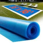 VEVOR Pool Solarfolie, 10972x4876 mm, Solarplane, 0,3 mm Pools Solardecke mit