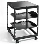 VEVOR 12U-Server-Rack mit offenem Rahmen 58.5-101.6cm verstellbare Tiefe