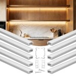VEVOR LED Profil 10er-Pack 2 m, Eloxierte Aluminiumprofile mit Milchiger...