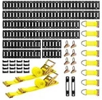 VEVOR E-Track-Zurrschienen-Set, 8er-Pack (1,5/1,2/0,6/0,3 m) E-Track-Schienen,