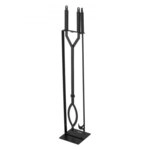VEVOR Kaminbesteck-Set, 3-teiliges Ofenbesteck-Set inkl. St&auml;nder, Zange,