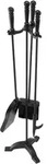 VEVOR Kaminbesteck-Set, 4-teiliges Ofenbesteck-Set, inkl. dreizackiges...
