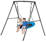 VEVOR Gartenschaukel mit A-f&ouml;rmigem Metallgestell, Schaukelsitz (101,6 cm...