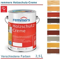 Remmers Holzschutz-Creme 2,5 L Holz Lasur f&uuml;r Au&szlig;en - Silbergrau