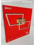 Brilo LED Deckenleuchte Frame braun/gold 22W 3000K Warmwei&szlig; 3-Stufen dimmbar sch...