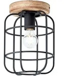Brilliant Deckenleuchte Gwen Antik Holz schwarz E27 max. 40W