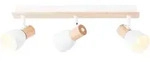 Brilliant Deckenstrahler Daintree wei&szlig; natur Holz E14 max. 28W schwenkbar