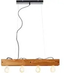 Top Angebot Brilliant Pendelleuchte Calandra schwarz Holz E27 max. 42W