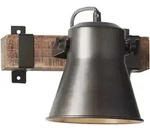 Brilliant Wandleuchte Decca schwarz stahl Holz E27 max. 10W schwenkbar