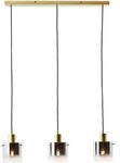 Brilliant Pendelleuchte Osaki gold rauchglas E27 max. 52W