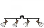 Brilliant Deckenstrahler Manama holz dunkel schwarz matt E14 max. 18W schwenkbar
