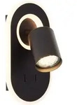 Brilliant LED Wandspot Kimon schwarz GU10 9,5W 3000K Warmwei&szlig; schwenkbar mit...