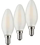 M&uuml;ller Licht Retro LED-Filament Leuchtmittel Kerzenform 2+1 4W=40W E14 470lm 270...