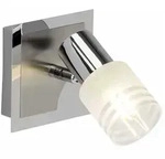 Brilliant LED Wandleuchte Lea Eisen/Chrom E14 4W